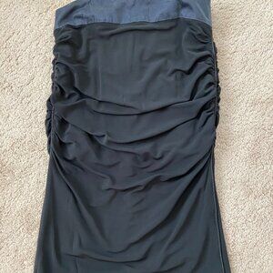 Jean Paul Skirt 95 % Viscose Sz 4 Pencil  Drapery